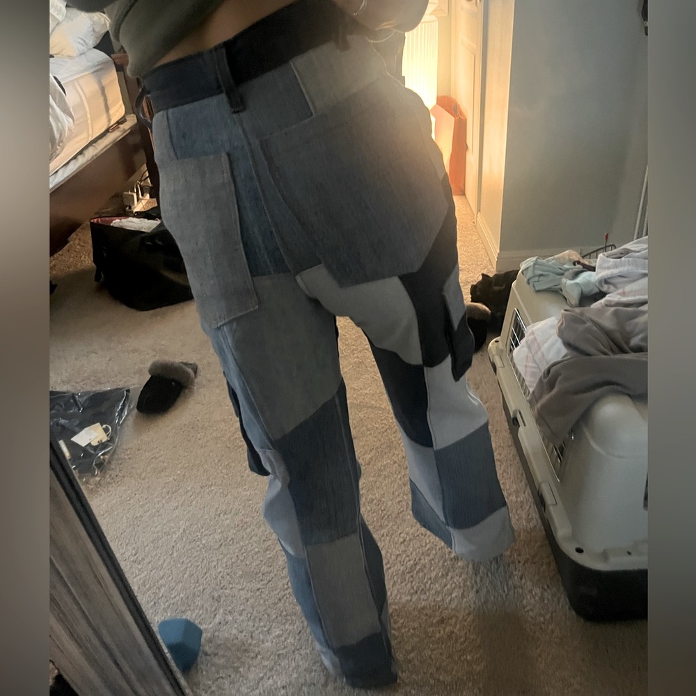 Custom unique denim patch jeans - Picture 7 of 7